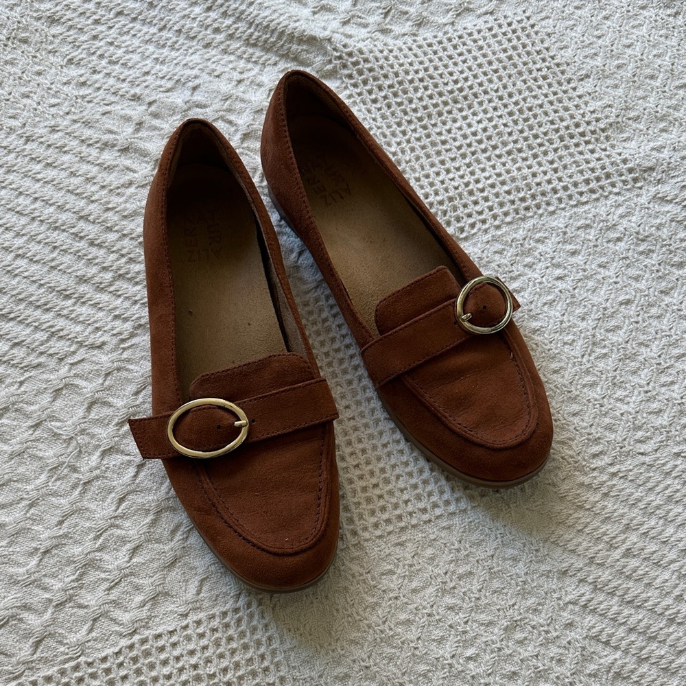 Naturalizer big buckle flats